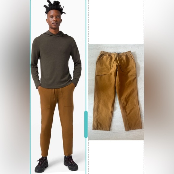 Lululemon Bowline Pants XL  Burnt Caramel Utiltech Khaki - Picture 1 of 4